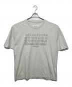 Maison Margielaメゾンマルジェラ）の古着「カレンダーロゴエンブロイダー クルーネックTシャツ」｜グレー