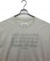 Maison Margiela (メゾンマルジェラ) カレンダーロゴエンブロイダー クルーネックTシャツ グレー サイズ:S：30000円