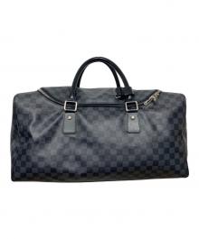 LOUIS VUITTON（ルイ ヴィトン）の古着「ダミエ・グラフィット　ロードスター50　ボストンバッグ」｜ブラック
