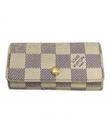 LOUIS VUITTON（ルイ ヴィトン）の古着「ダミエ・アズール　ミュルティクレ6　キーケース」｜ホワイト
