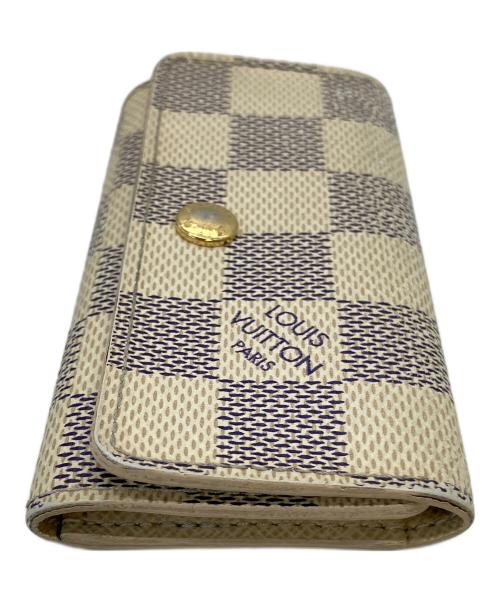 LOUIS VUITTON（ルイ ヴィトン）LOUIS VUITTON (ルイ ヴィトン) ダミエ・アズール　ミュルティクレ6　キーケース ホワイトの古着・服飾アイテム