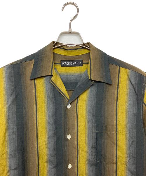 WACKO MARIA（ワコマリア）WACKO MARIA (ワコマリア) オンブレストライプオープンカラーシャツ　	26SS イエロー サイズ:Lの古着・服飾アイテム