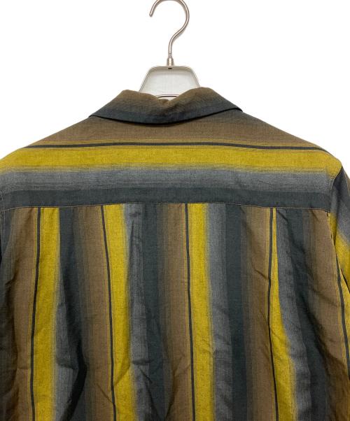 WACKO MARIA（ワコマリア）WACKO MARIA (ワコマリア) オンブレストライプオープンカラーシャツ　	26SS イエロー サイズ:Lの古着・服飾アイテム