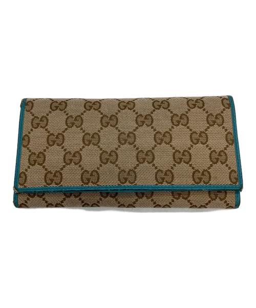 GUCCI（グッチ）GUCCI (グッチ) GG　長財布 ベージュの古着・服飾アイテム