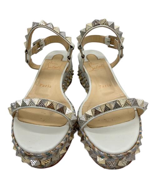 Christian Louboutin（クリスチャン・ルブタン）Christian Louboutin (クリスチャン・ルブタン) PYRACLOU サンダル ホワイト サイズ:23.5cmの古着・服飾アイテム