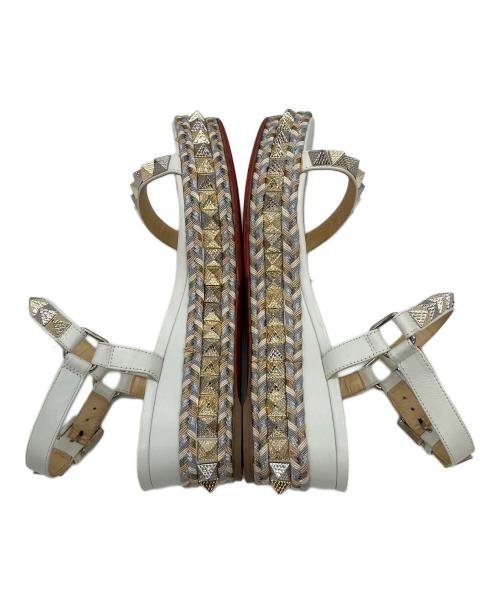 Christian Louboutin（クリスチャン・ルブタン）Christian Louboutin (クリスチャン・ルブタン) PYRACLOU サンダル ホワイト サイズ:23.5cmの古着・服飾アイテム