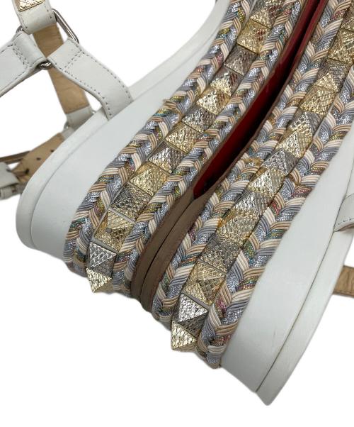 Christian Louboutin（クリスチャン・ルブタン）Christian Louboutin (クリスチャン・ルブタン) PYRACLOU サンダル ホワイト サイズ:23.5cmの古着・服飾アイテム