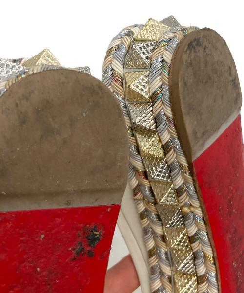 Christian Louboutin（クリスチャン・ルブタン）Christian Louboutin (クリスチャン・ルブタン) PYRACLOU サンダル ホワイト サイズ:23.5cmの古着・服飾アイテム