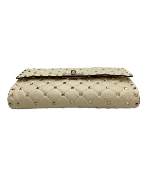 VALENTINO（ヴァレンティノ）VALENTINO (ヴァレンティノ) ロックスタッズ　ショルダーバッグ ホワイトの古着・服飾アイテム