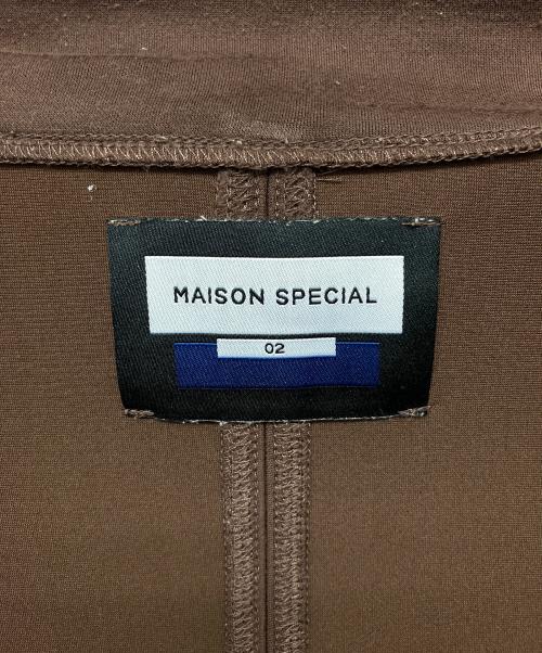 MAISON SPECIAL（メゾンスペシャル）MAISON SPECIAL (メゾンスペシャル) 11232211303　ジップパーカー ブラウン サイズ:２の古着・服飾アイテム