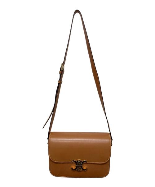 CELINE（セリーヌ）CELINE (セリーヌ) ティーン　トリオンフ　ショルダーバッグ ブラウンの古着・服飾アイテム