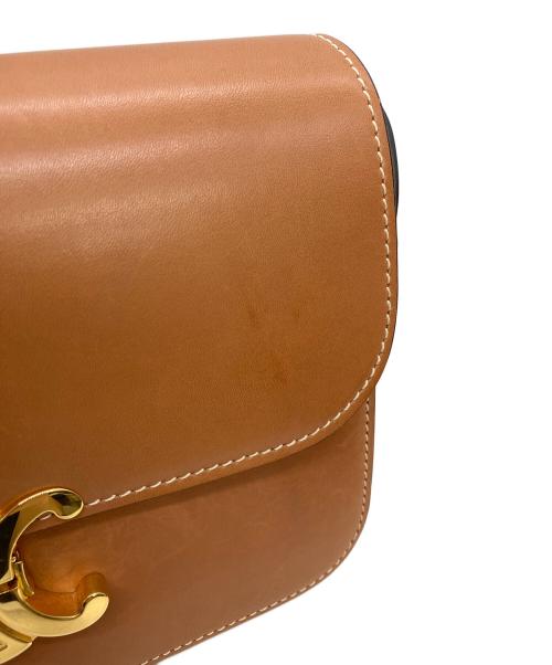 CELINE（セリーヌ）CELINE (セリーヌ) ティーン　トリオンフ　ショルダーバッグ ブラウンの古着・服飾アイテム