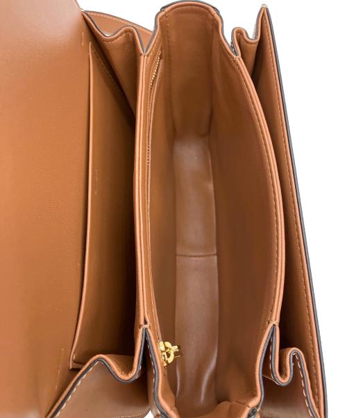 CELINE（セリーヌ）CELINE (セリーヌ) ティーン　トリオンフ　ショルダーバッグ ブラウンの古着・服飾アイテム