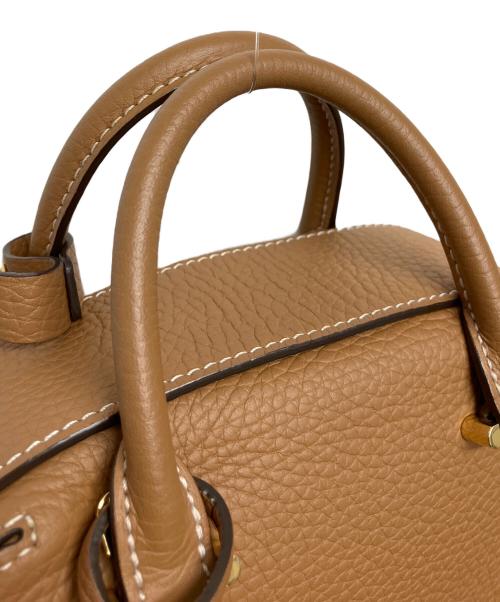 DELVAUX（デルヴォー）DELVAUX (デルヴォー) クルーボックスナノ　ハンドバッグ ベジタブルアイボリーの古着・服飾アイテム