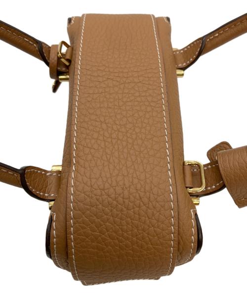 DELVAUX（デルヴォー）DELVAUX (デルヴォー) クルーボックスナノ　ハンドバッグ ベジタブルアイボリーの古着・服飾アイテム