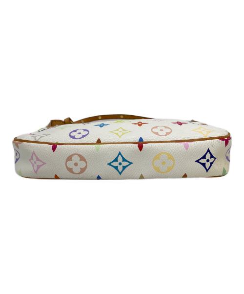 LOUIS VUITTON（ルイ ヴィトン）LOUIS VUITTON (ルイ ヴィトン) モノグラム・マルチカラー　ポシェット・アクセソワール　ハンドポーチ ホワイトの古着・服飾アイテム