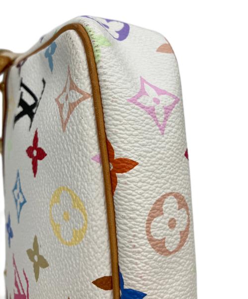 LOUIS VUITTON（ルイ ヴィトン）LOUIS VUITTON (ルイ ヴィトン) モノグラム・マルチカラー　ポシェット・アクセソワール　ハンドポーチ ホワイトの古着・服飾アイテム