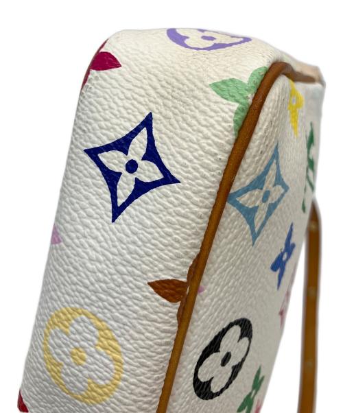 LOUIS VUITTON（ルイ ヴィトン）LOUIS VUITTON (ルイ ヴィトン) モノグラム・マルチカラー　ポシェット・アクセソワール　ハンドポーチ ホワイトの古着・服飾アイテム
