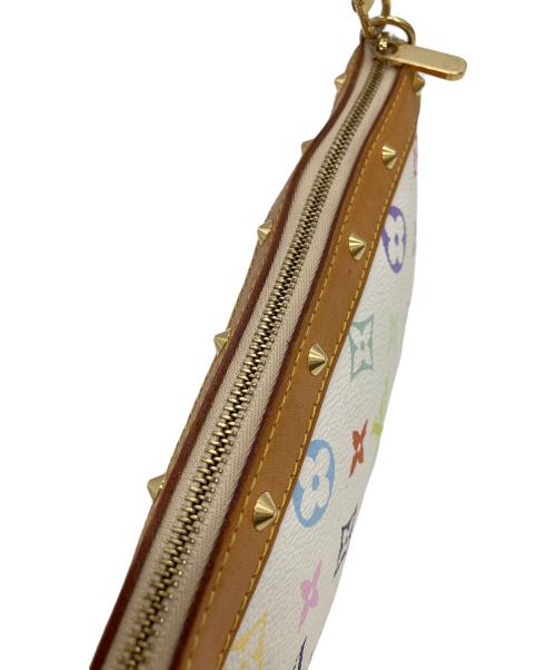 LOUIS VUITTON（ルイ ヴィトン）LOUIS VUITTON (ルイ ヴィトン) モノグラム・マルチカラー　ポシェット・アクセソワール　ハンドポーチ ホワイトの古着・服飾アイテム