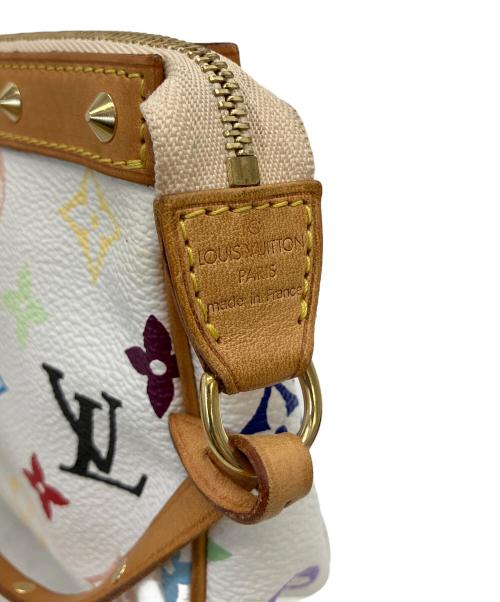 LOUIS VUITTON（ルイ ヴィトン）LOUIS VUITTON (ルイ ヴィトン) モノグラム・マルチカラー　ポシェット・アクセソワール　ハンドポーチ ホワイトの古着・服飾アイテム