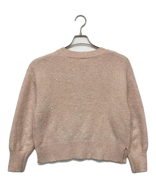 NOLLEY'S Light（ノーリース ライト）NOLLEY'S Light (ノーリース ライト) Vネックニット ピンク サイズ:38の古着・服飾アイテム