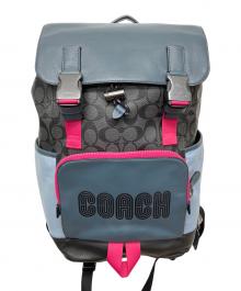 COACH（コーチ）の古着「C8130　リュック」｜ブルー×ブラック