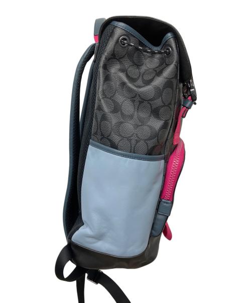 COACH（コーチ）COACH (コーチ) C8130　リュック ブルー×ブラックの古着・服飾アイテム