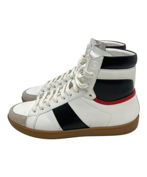 Saint Laurent Paris（サンローランパリ）Saint Laurent Paris (サンローランパリ) ハイカットスニーカー ホワイト×ブラック サイズ:26cmの古着・服飾アイテム