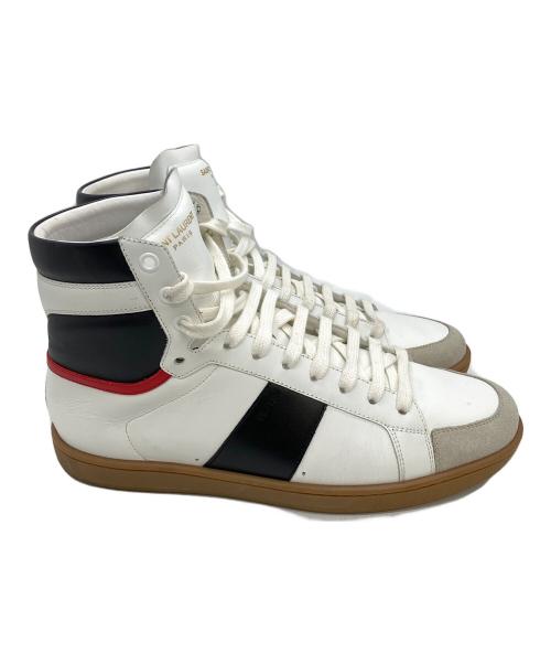 Saint Laurent Paris（サンローランパリ）Saint Laurent Paris (サンローランパリ) ハイカットスニーカー ホワイト×ブラック サイズ:26cmの古着・服飾アイテム