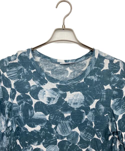 mina perhonen（ミナ ペルホネン）mina perhonen (ミナ ペルホネン) ai8850　le lac　Tシャツ ネイビー サイズ:Sの古着・服飾アイテム