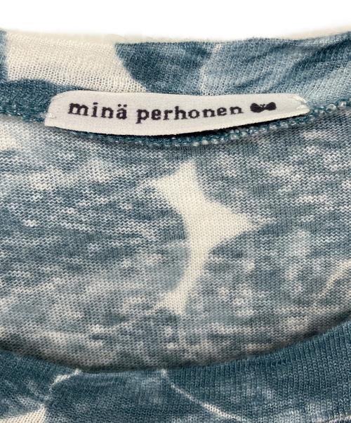 mina perhonen（ミナ ペルホネン）mina perhonen (ミナ ペルホネン) ai8850　le lac　Tシャツ ネイビー サイズ:Sの古着・服飾アイテム