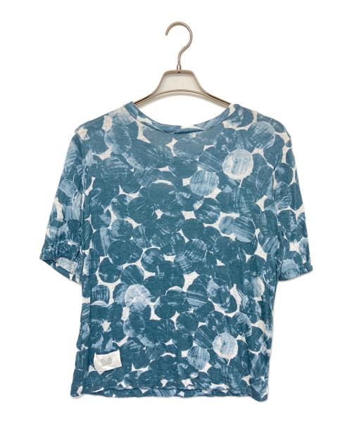 mina perhonen（ミナ ペルホネン）mina perhonen (ミナ ペルホネン) ai8850　le lac　Tシャツ ネイビー サイズ:Sの古着・服飾アイテム