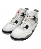 NIKEナイキ）の古着「Air Jordan 4 Retro "White/Cement"　ハイカットスニーカー」｜ホワイト
