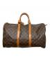 LOUIS VUITTON（ルイ ヴィトン）の古着「モノグラム　キーポル・バンドリエール50　ボストンバッグ」｜ブラウン
