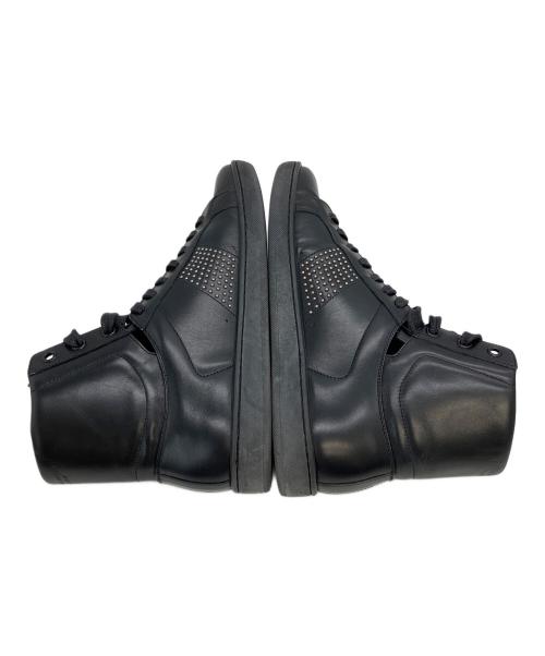 Saint Laurent Paris（サンローランパリ）Saint Laurent Paris (サンローランパリ) スタッズ ミッドカットスニーカー ブラック サイズ:25.5cmの古着・服飾アイテム