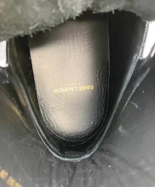 Saint Laurent Paris（サンローランパリ）Saint Laurent Paris (サンローランパリ) スタッズ ミッドカットスニーカー ブラック サイズ:25.5cmの古着・服飾アイテム