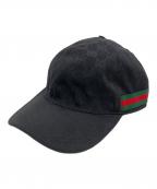 GUCCIグッチ）の古着「キャップ」｜ブラック