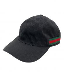 GUCCI（グッチ）の古着「キャップ」｜ブラック