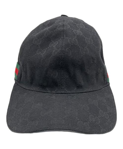 GUCCI（グッチ）GUCCI (グッチ) キャップ ブラック サイズ:Lの古着・服飾アイテム