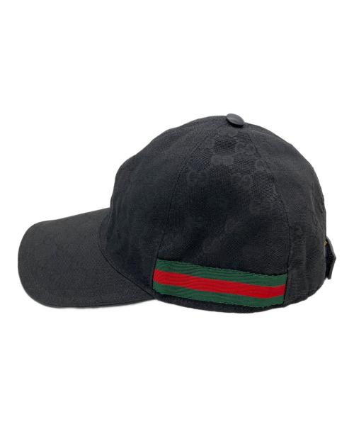 GUCCI（グッチ）GUCCI (グッチ) キャップ ブラック サイズ:Lの古着・服飾アイテム