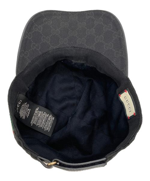 GUCCI（グッチ）GUCCI (グッチ) キャップ ブラック サイズ:Lの古着・服飾アイテム