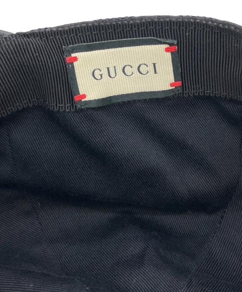 GUCCI（グッチ）GUCCI (グッチ) キャップ ブラック サイズ:Lの古着・服飾アイテム