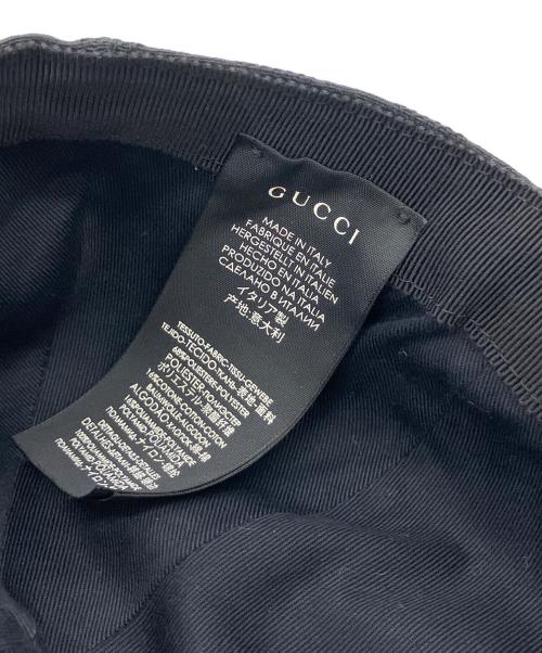 GUCCI（グッチ）GUCCI (グッチ) キャップ ブラック サイズ:Lの古着・服飾アイテム