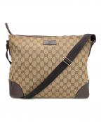 GUCCIグッチ）の古着「GGキャンバスショルダーバッグ」｜ブラウン