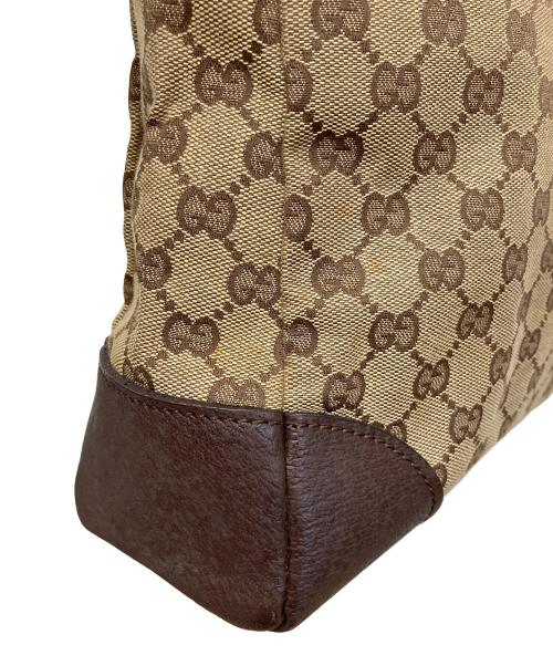 GUCCI（グッチ）GUCCI (グッチ) GGキャンバスショルダーバッグ ブラウンの古着・服飾アイテム