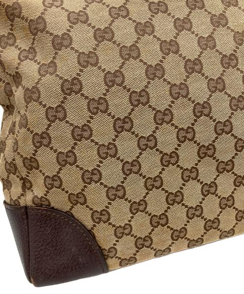 GUCCI（グッチ）GUCCI (グッチ) GGキャンバスショルダーバッグ ブラウンの古着・服飾アイテム