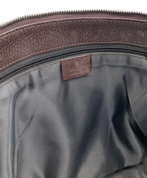 GUCCI（グッチ）GUCCI (グッチ) GGキャンバスショルダーバッグ ブラウンの古着・服飾アイテム