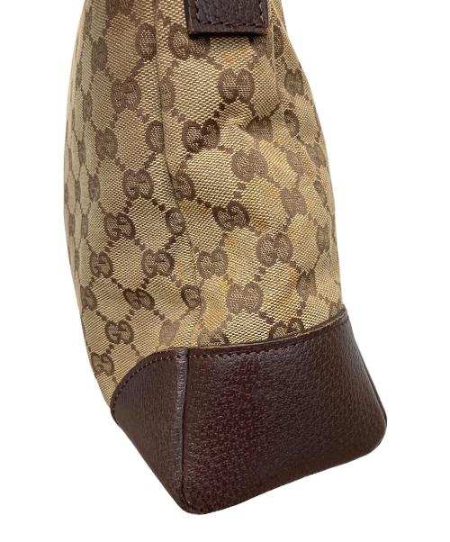 GUCCI（グッチ）GUCCI (グッチ) GGキャンバスショルダーバッグ ブラウンの古着・服飾アイテム