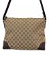 中古・古着 GUCCI (グッチ) GGキャンバスショルダーバッグ ブラウン：23000円