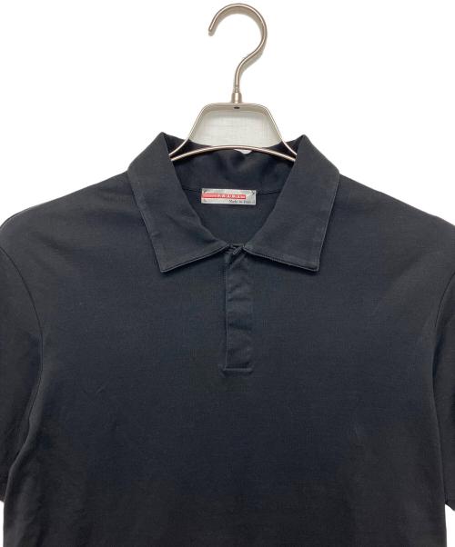 PRADA（プラダ）PRADA (プラダ) ポロシャツ ブラック サイズ:Mの古着・服飾アイテム